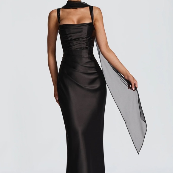 babyboo Dresses & Skirts - BabyBoo Calanthe maxi gown corset dress black tie